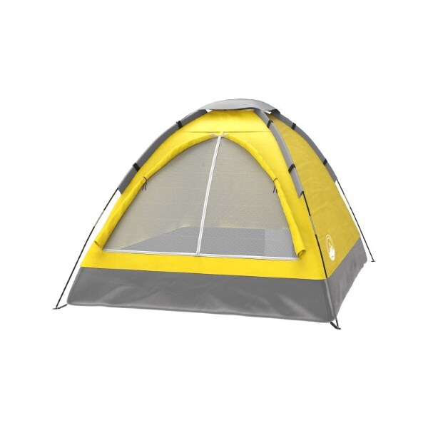 Leisure Sports 2-Person Dome Tent, Rain Fly, Carry Bag, Easy Set Up for Camping, Backpacking, Hiking (Yellow) 257674QKM - main